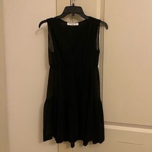 amanda uprichard black sheer mini dress